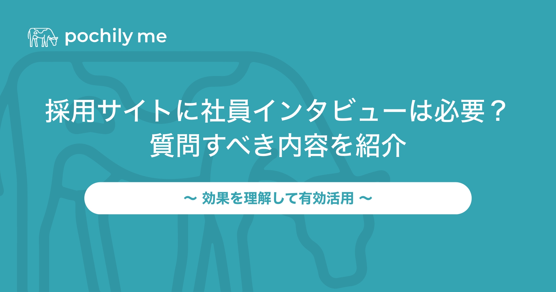 採用サイトに社員インタビューを載せるメリットは？質問すべき内容も紹介 | pochily me（ポチリーミー）